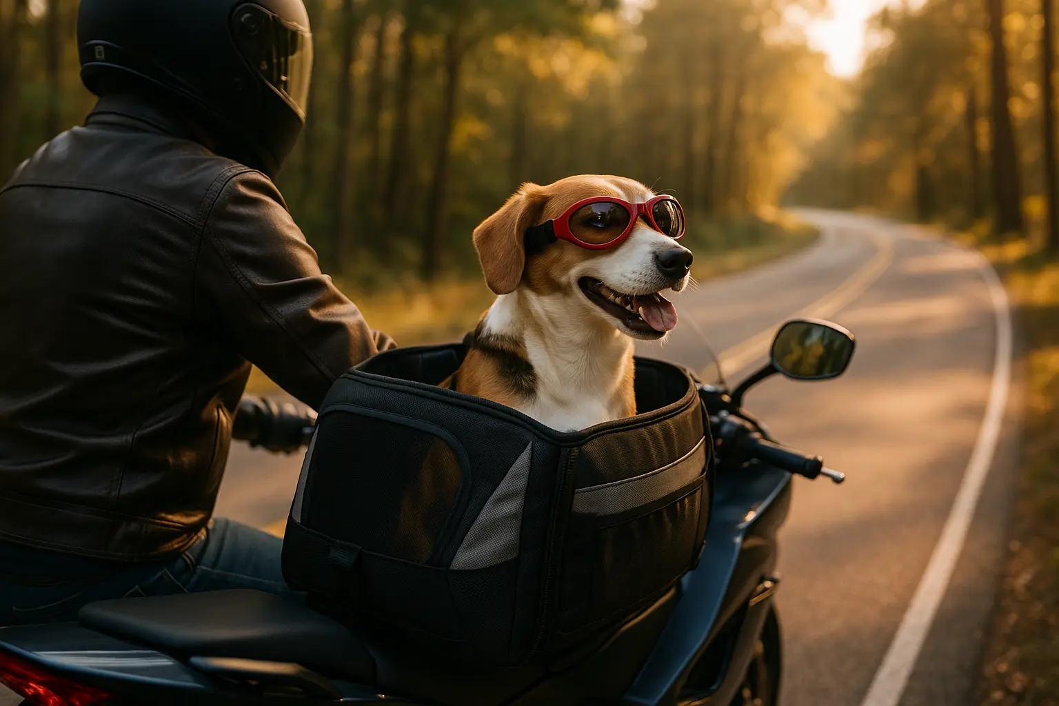 Transporter son chien à moto en toute sécurité
